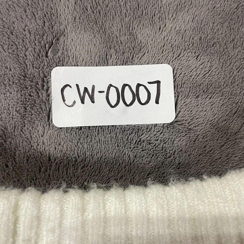 American Eagle Striped Crewneck Sweater XL White Black Oversized Soft Knit‎